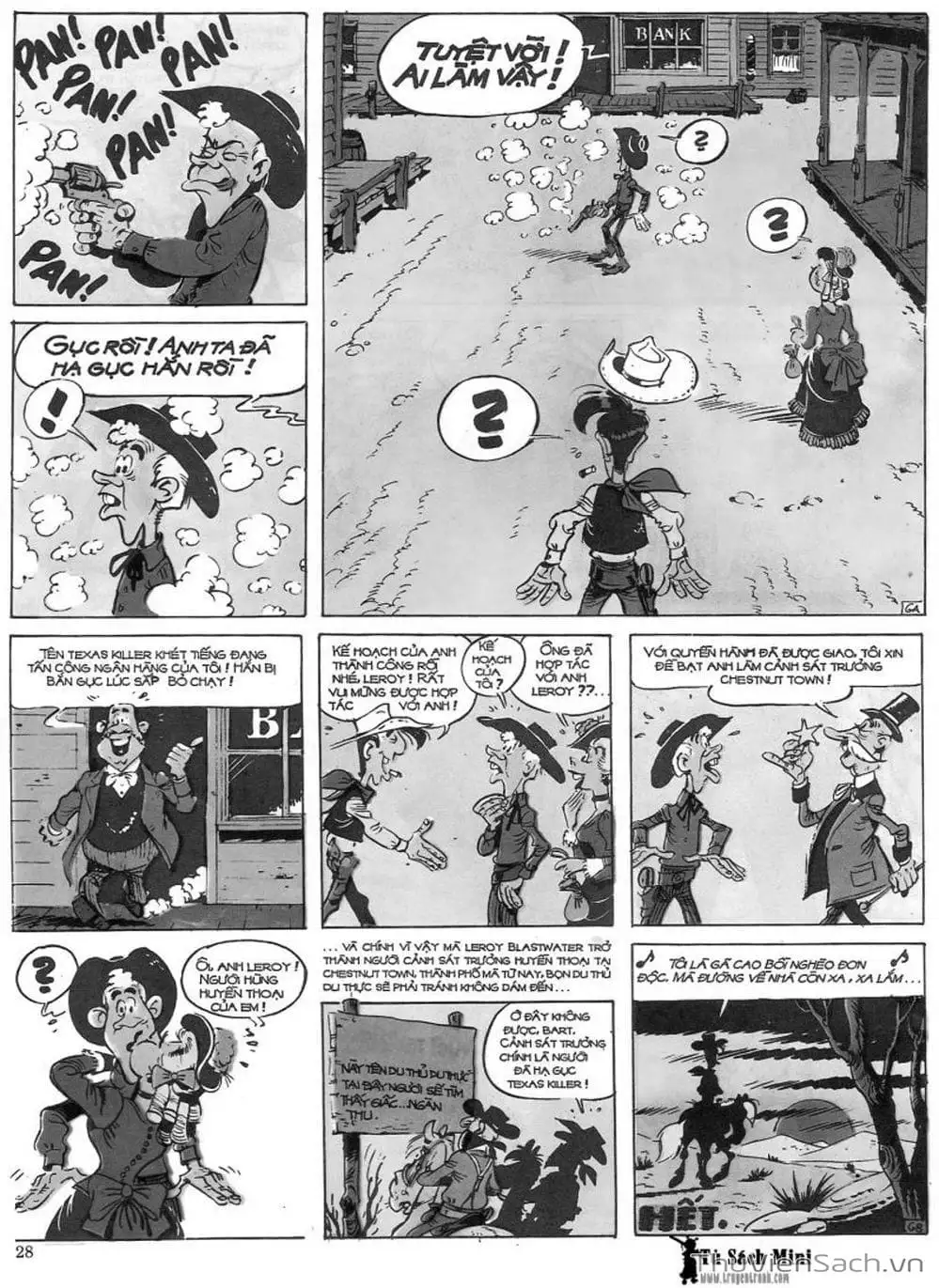 Truyện Tranh Cuộc Phiêu Lưu Kỳ Thú Của Lucky Luke trang 3