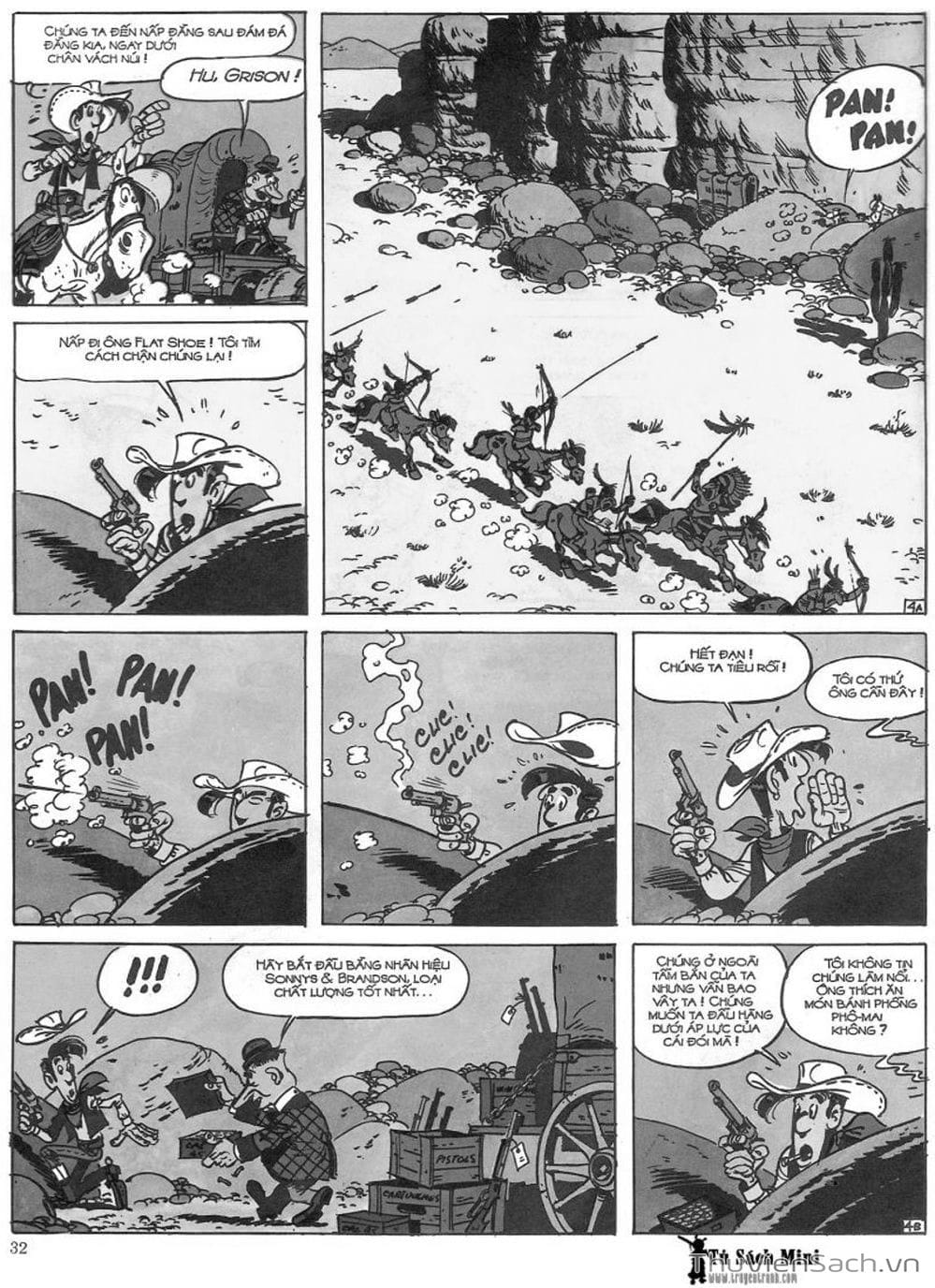 Truyện Tranh Cuộc Phiêu Lưu Kỳ Thú Của Lucky Luke trang 3