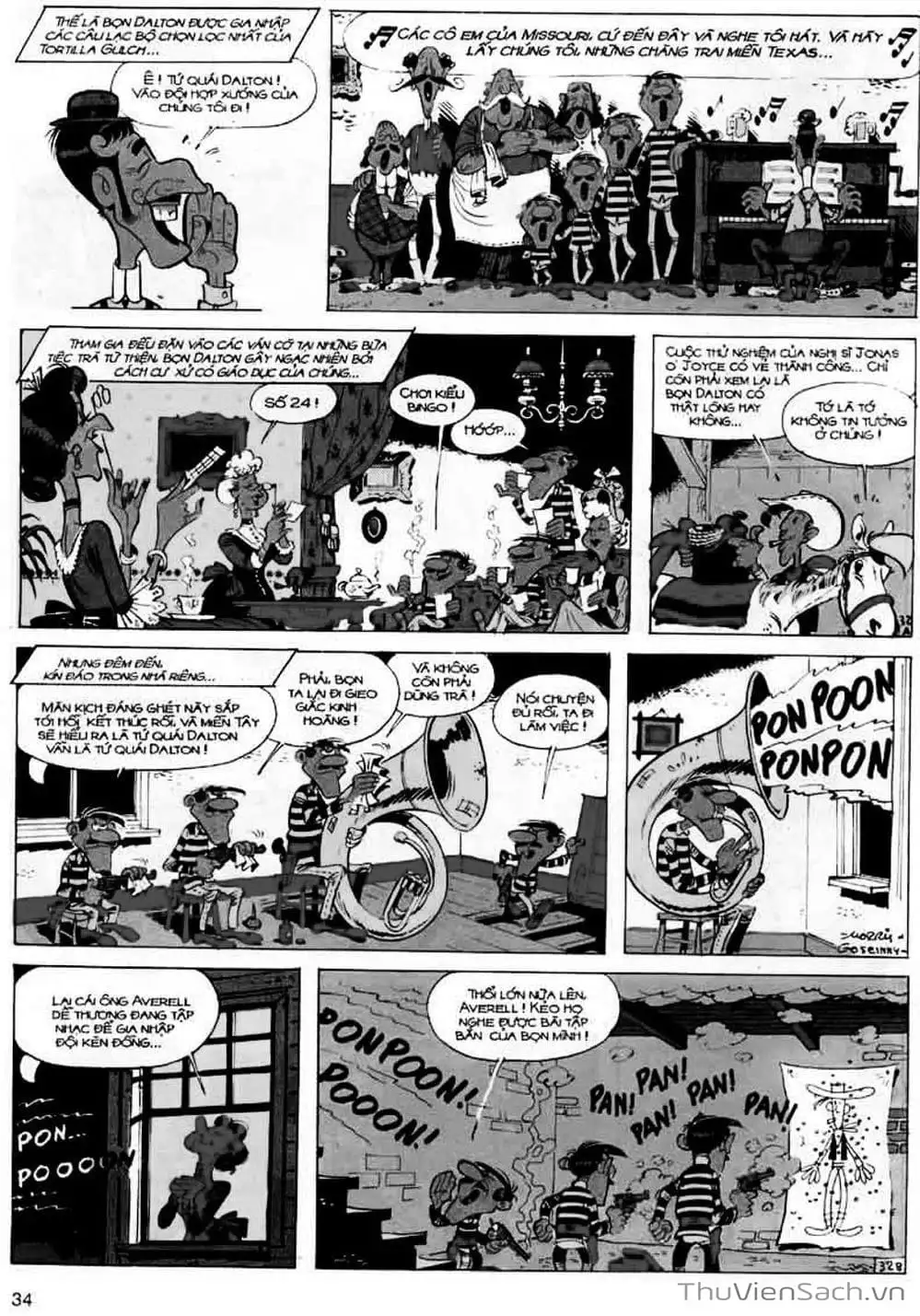 Truyện Tranh Cuộc Phiêu Lưu Kỳ Thú Của Lucky Luke trang 3