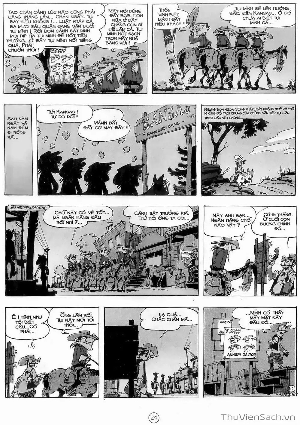 Truyện Tranh Cuộc Phiêu Lưu Kỳ Thú Của Lucky Luke trang 3