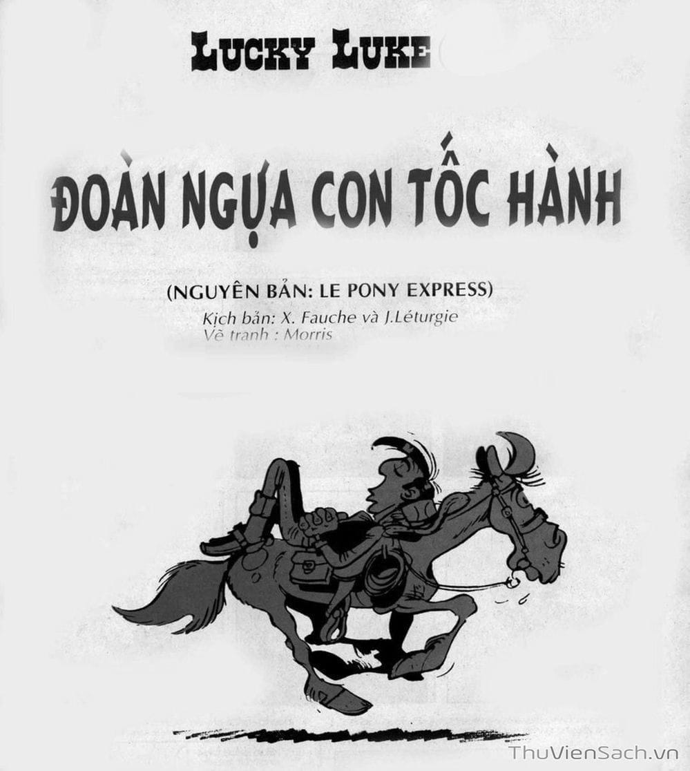 Truyện Tranh Cuộc Phiêu Lưu Kỳ Thú Của Lucky Luke trang 3