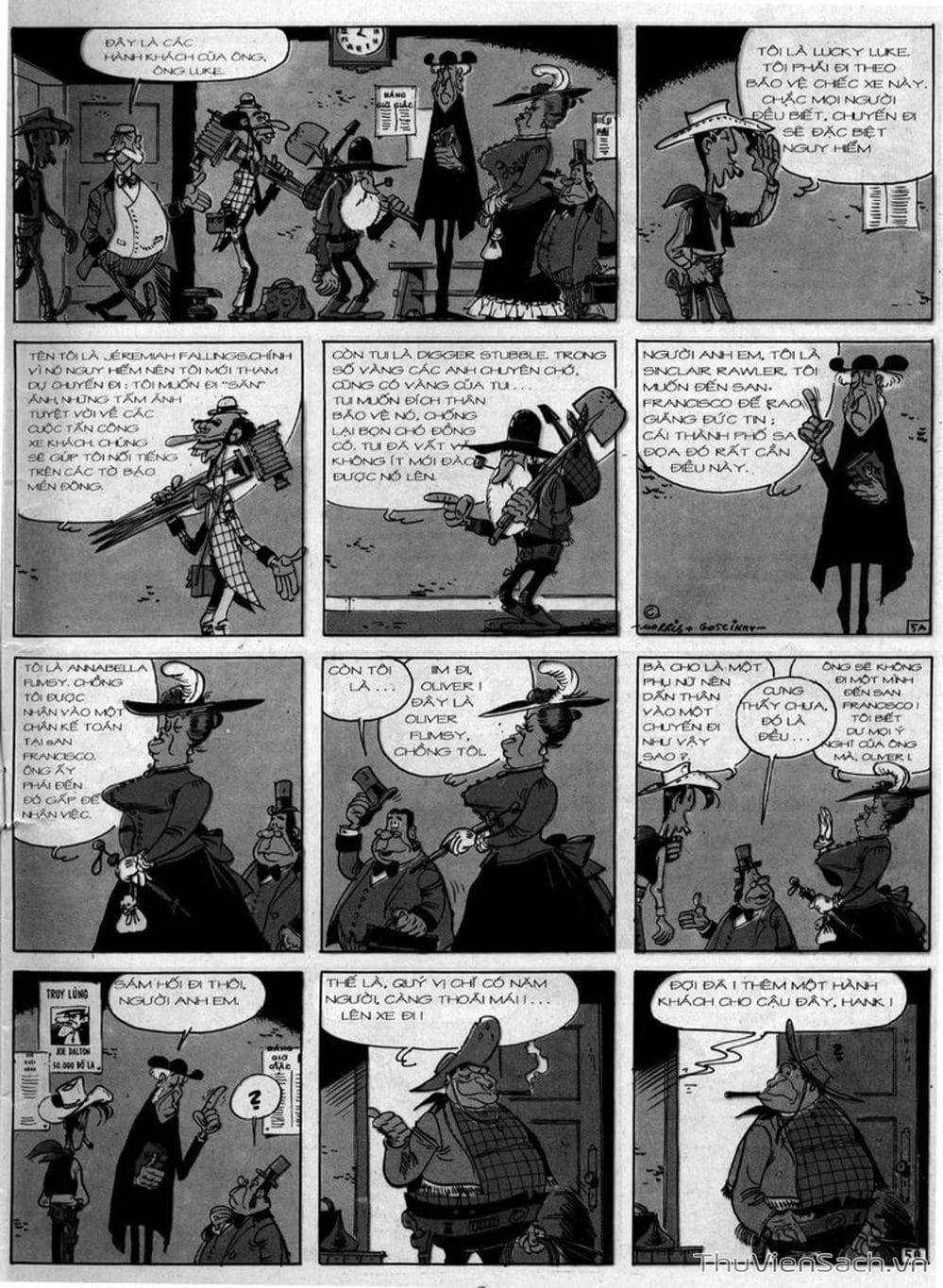 Truyện Tranh Cuộc Phiêu Lưu Kỳ Thú Của Lucky Luke trang 3