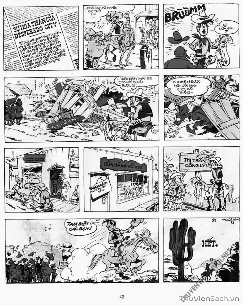 Truyện Tranh Cuộc Phiêu Lưu Kỳ Thú Của Lucky Luke trang 3