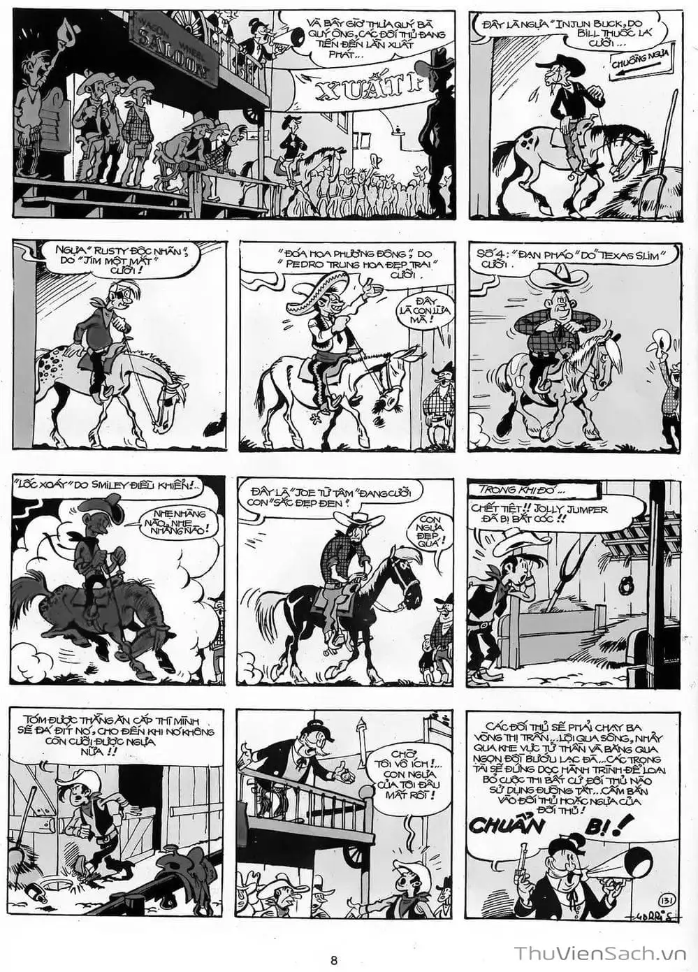 Truyện Tranh Cuộc Phiêu Lưu Kỳ Thú Của Lucky Luke trang 3