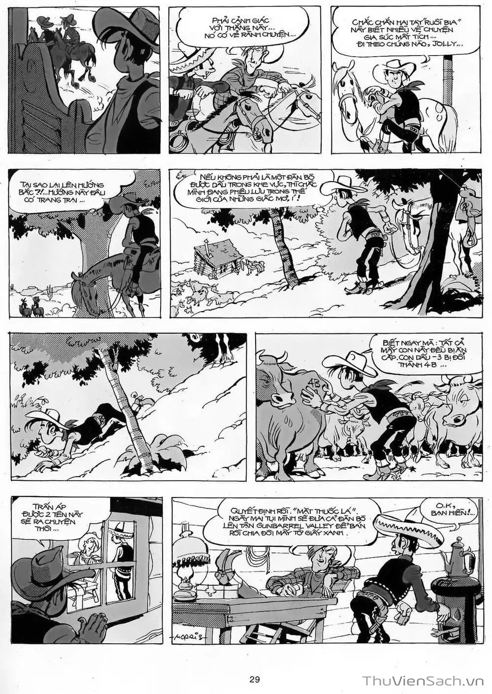 Truyện Tranh Cuộc Phiêu Lưu Kỳ Thú Của Lucky Luke trang 3
