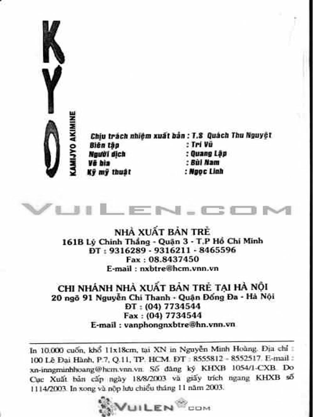 Truyện Tranh Mắt Quỷ Kyo - Samurai Deeper Kyo trang 3