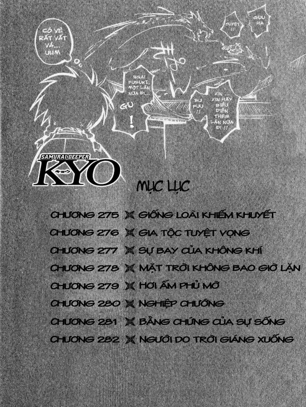 Truyện Tranh Mắt Quỷ Kyo - Samurai Deeper Kyo trang 3
