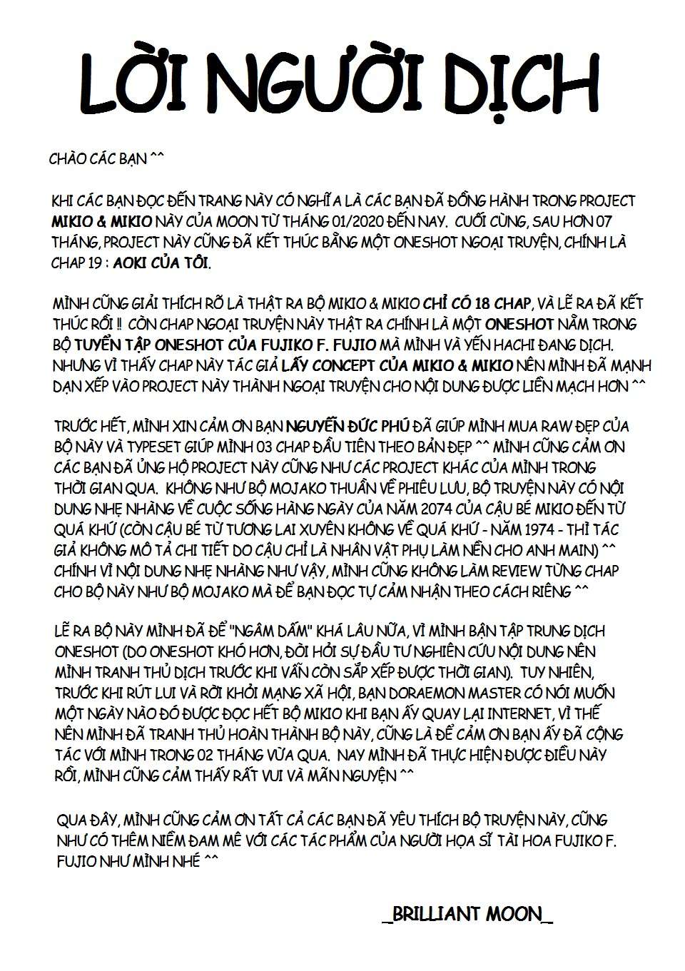 Truyện Tranh Mikio & Mikio trang 3