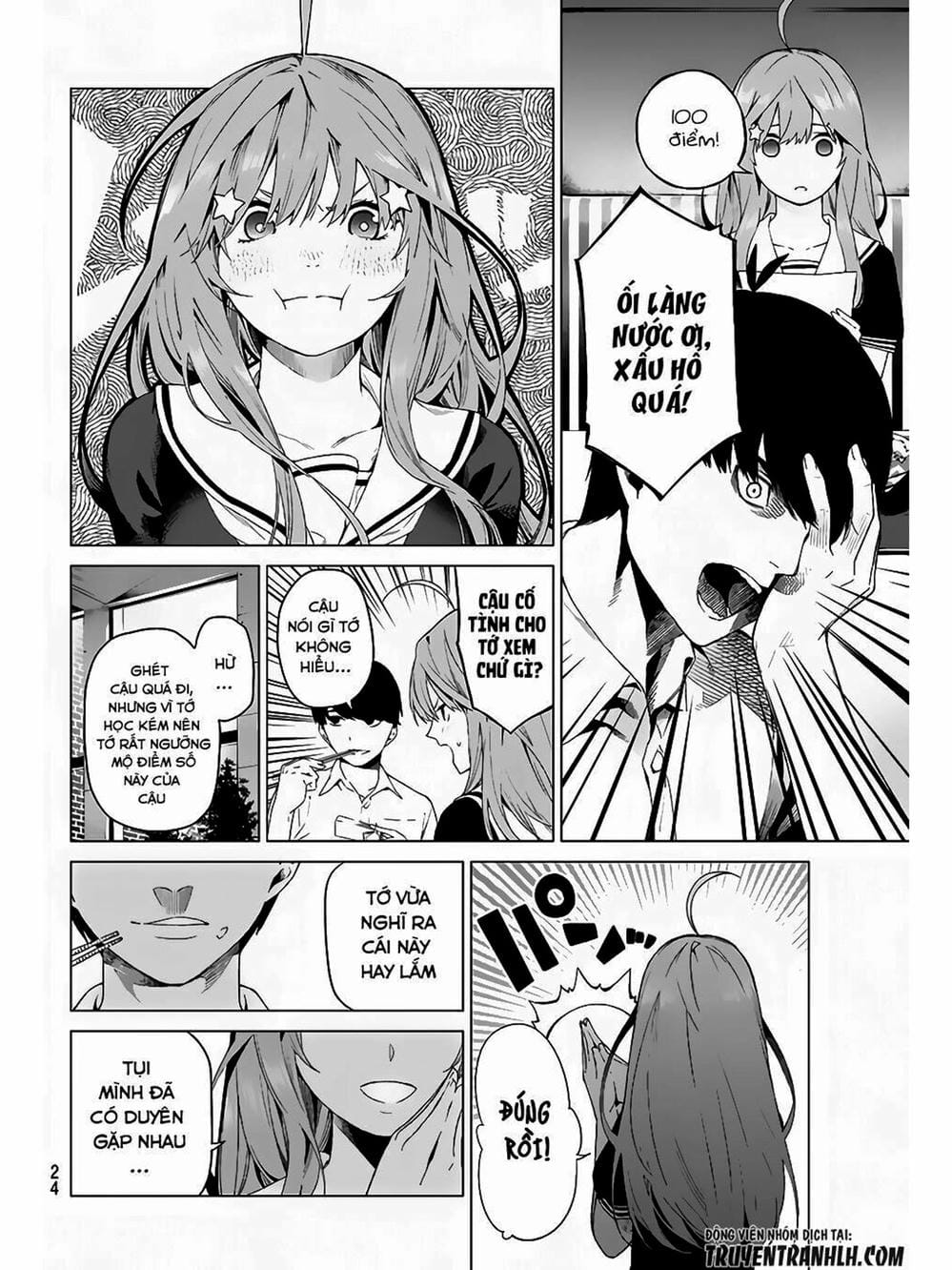 Truyện Tranh Nhà Có 5 Nàng Dâu - Gotoubun No Hanayome trang 6