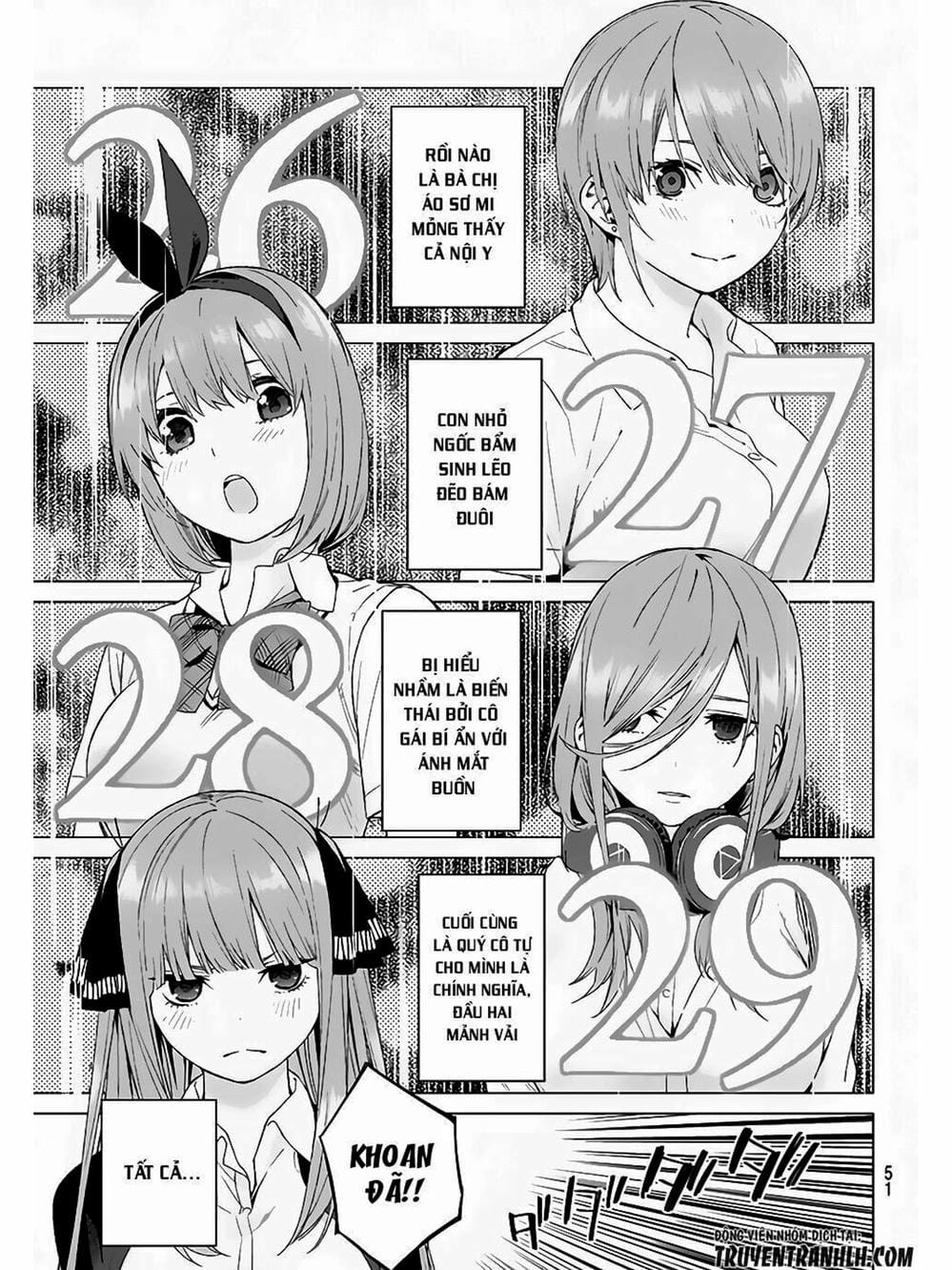 Truyện Tranh Nhà Có 5 Nàng Dâu - Gotoubun No Hanayome trang 6