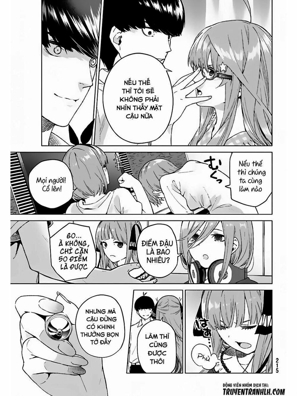 Truyện Tranh Nhà Có 5 Nàng Dâu - Gotoubun No Hanayome trang 6