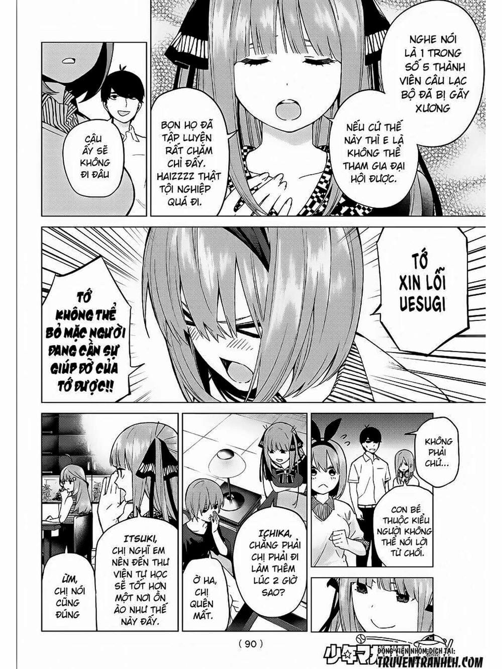 Truyện Tranh Nhà Có 5 Nàng Dâu - Gotoubun No Hanayome trang 6