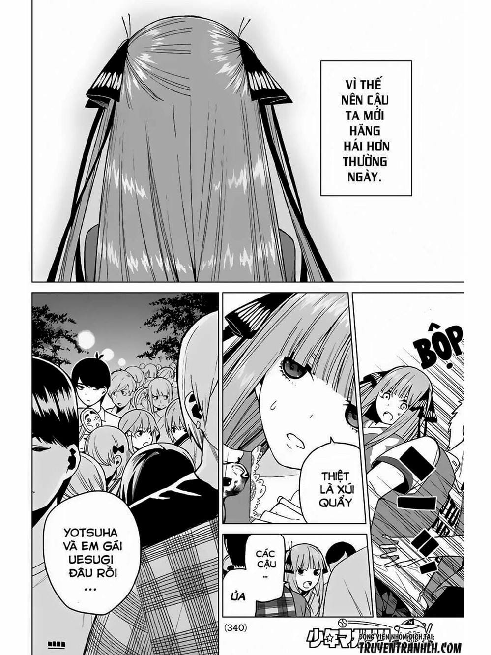 Truyện Tranh Nhà Có 5 Nàng Dâu - Gotoubun No Hanayome trang 6