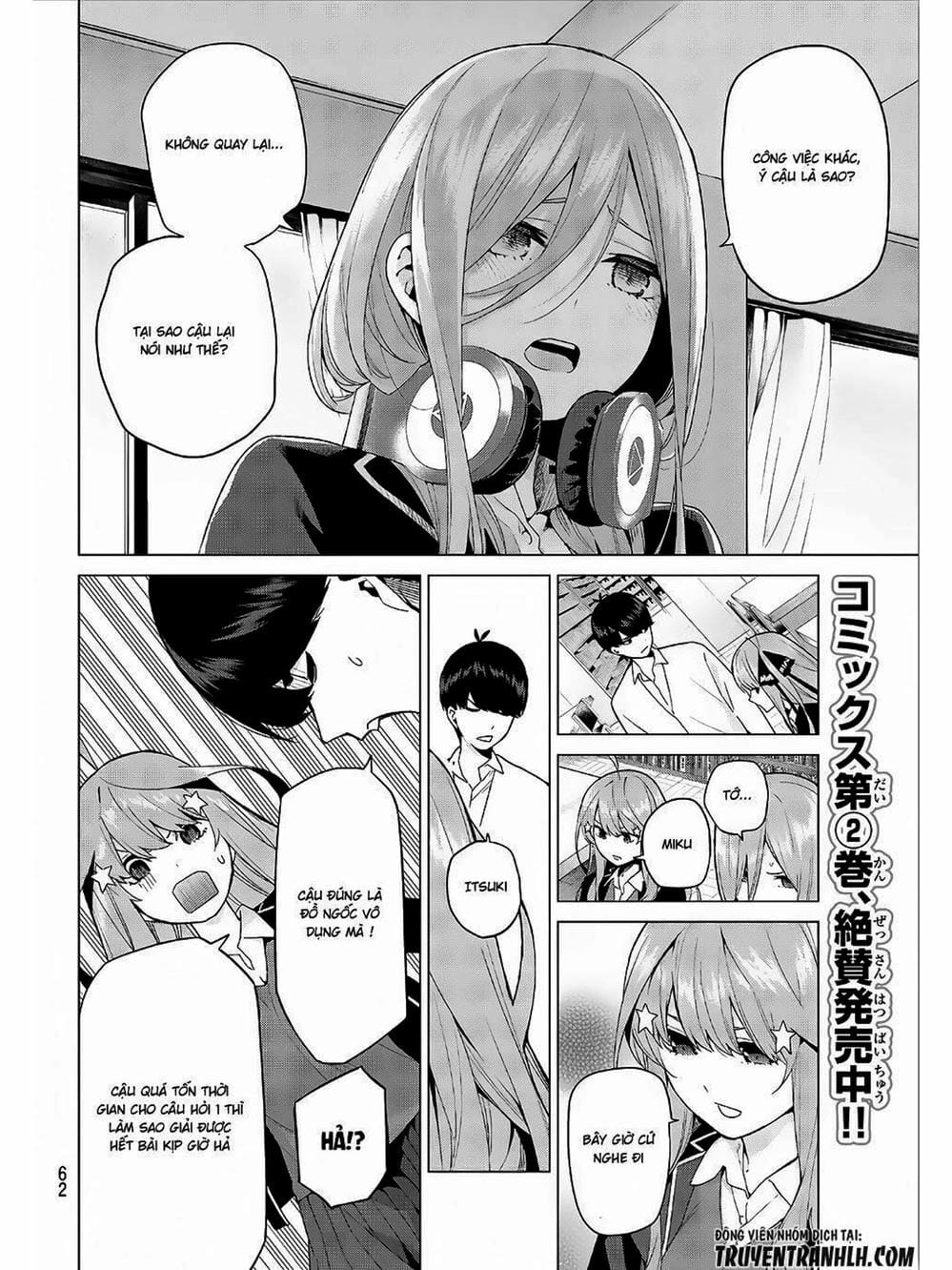 Truyện Tranh Nhà Có 5 Nàng Dâu - Gotoubun No Hanayome trang 6