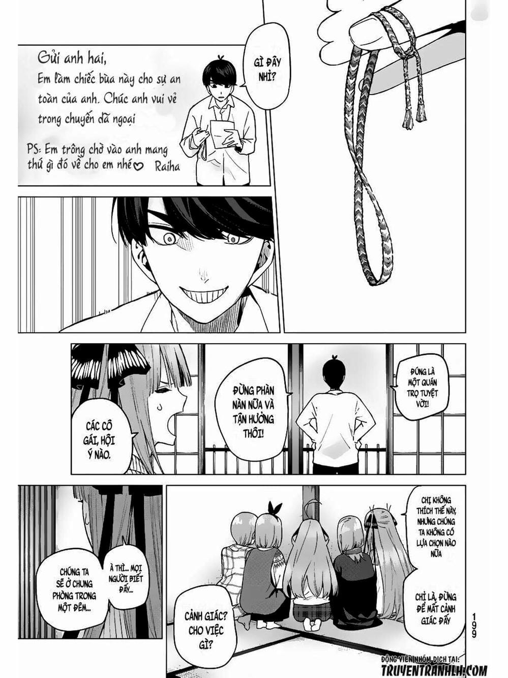 Truyện Tranh Nhà Có 5 Nàng Dâu - Gotoubun No Hanayome trang 6