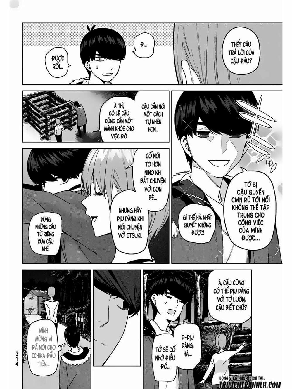 Truyện Tranh Nhà Có 5 Nàng Dâu - Gotoubun No Hanayome trang 6