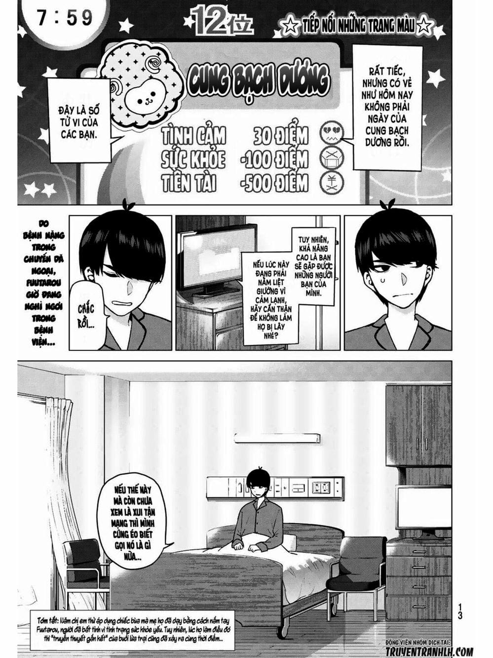 Truyện Tranh Nhà Có 5 Nàng Dâu - Gotoubun No Hanayome trang 6