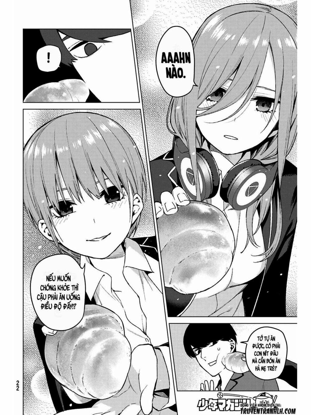 Truyện Tranh Nhà Có 5 Nàng Dâu - Gotoubun No Hanayome trang 6