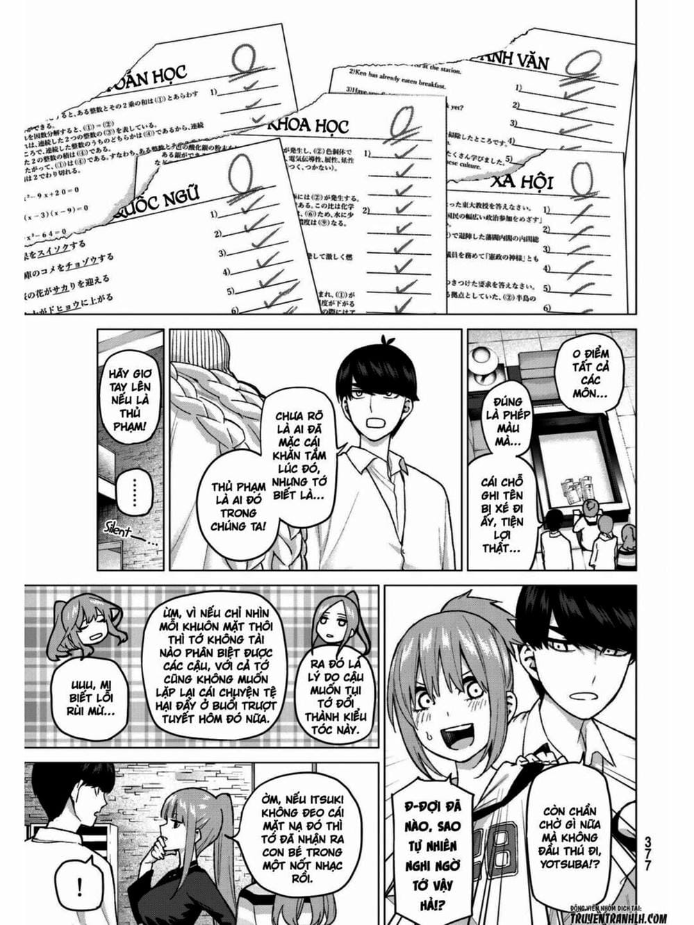 Truyện Tranh Nhà Có 5 Nàng Dâu - Gotoubun No Hanayome trang 6