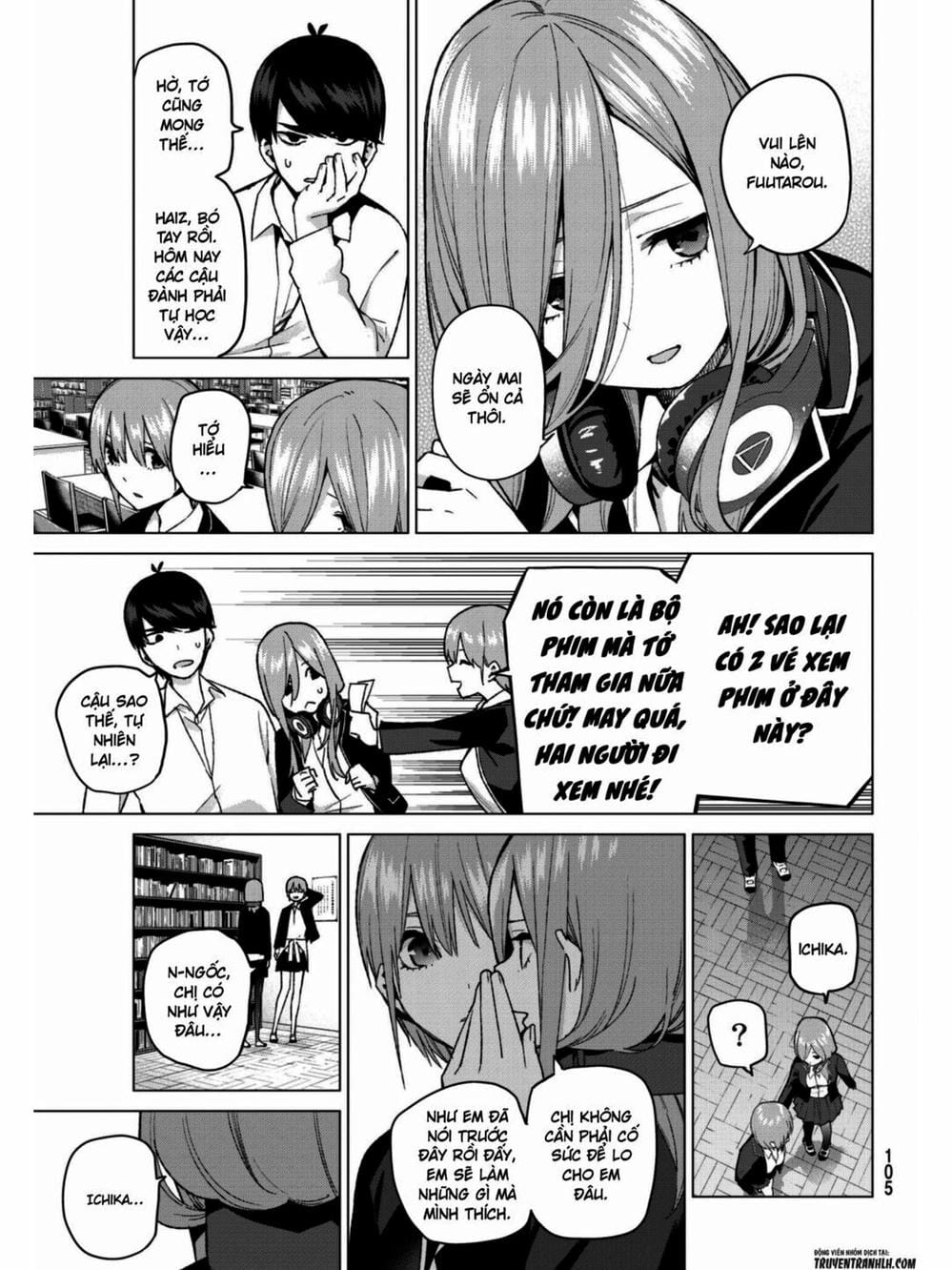 Truyện Tranh Nhà Có 5 Nàng Dâu - Gotoubun No Hanayome trang 6