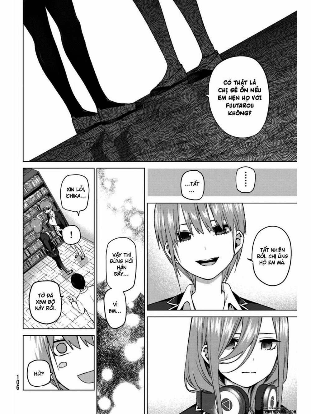 Truyện Tranh Nhà Có 5 Nàng Dâu - Gotoubun No Hanayome trang 6