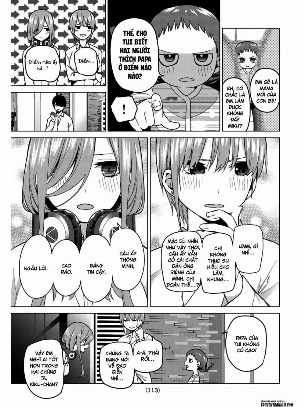 Truyện Tranh Nhà Có 5 Nàng Dâu - Gotoubun No Hanayome trang 6