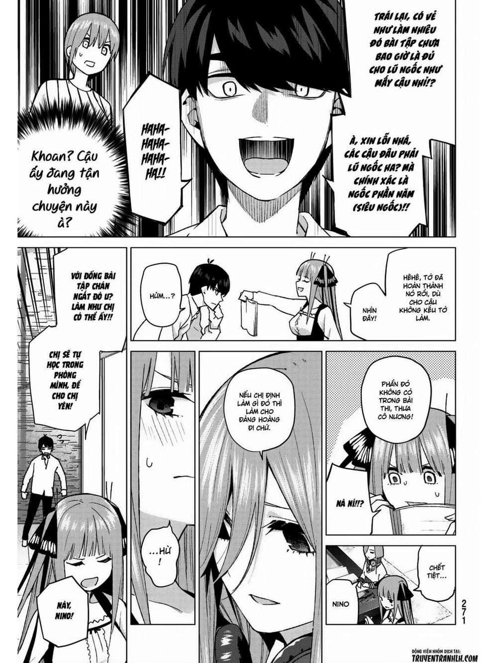 Truyện Tranh Nhà Có 5 Nàng Dâu - Gotoubun No Hanayome trang 6