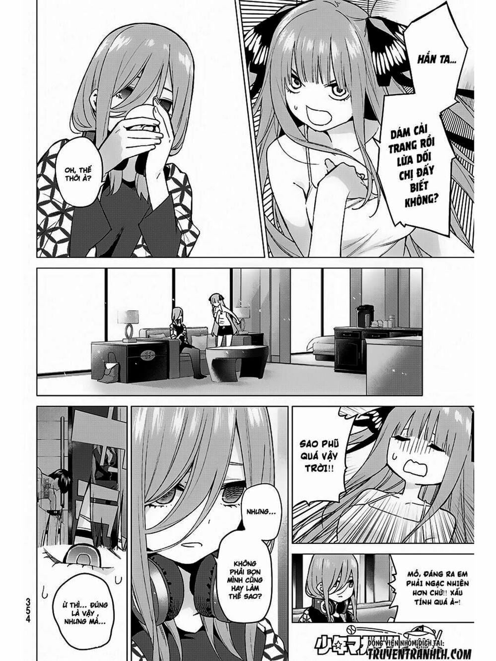 Truyện Tranh Nhà Có 5 Nàng Dâu - Gotoubun No Hanayome trang 6