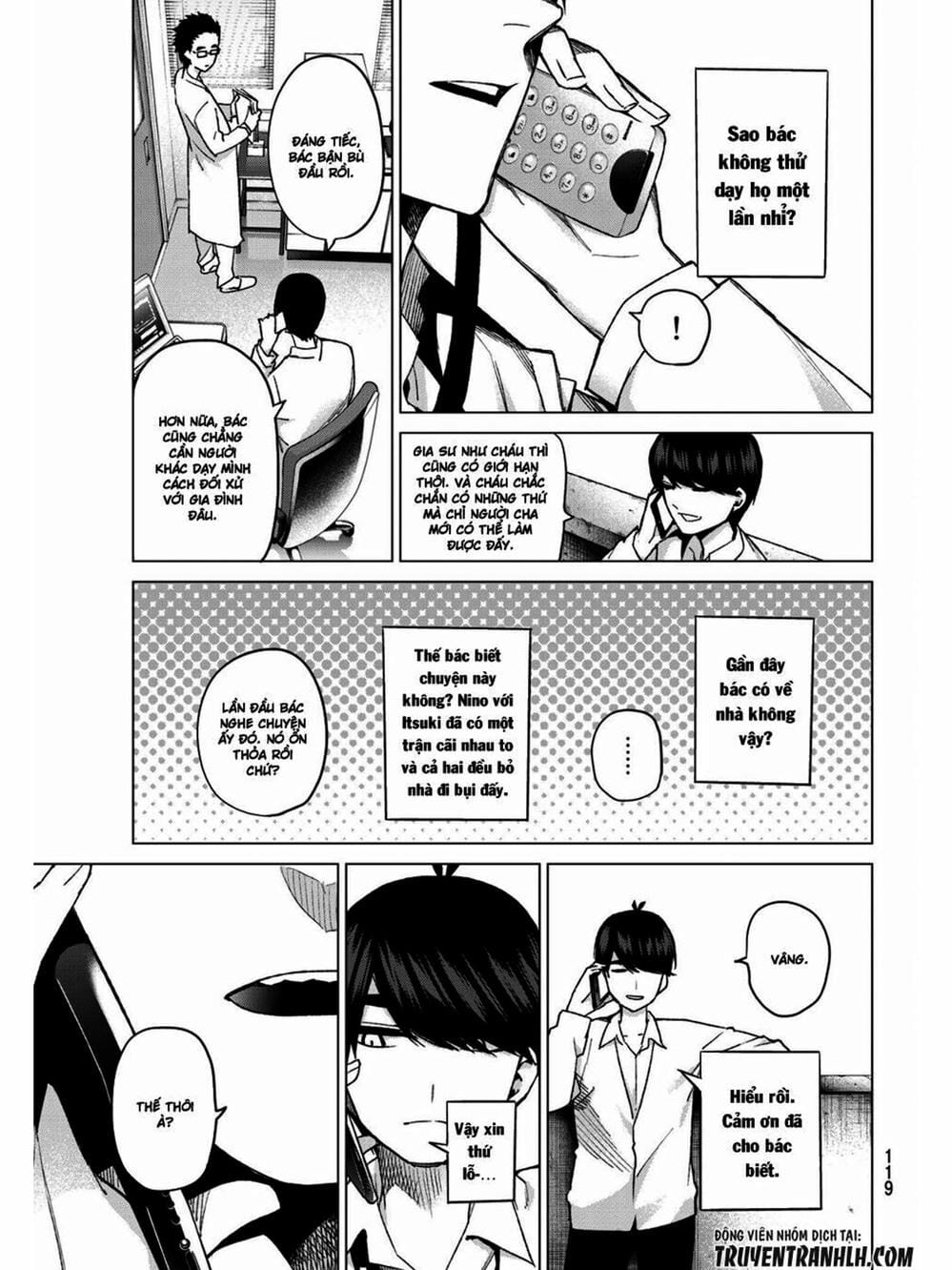 Truyện Tranh Nhà Có 5 Nàng Dâu - Gotoubun No Hanayome trang 6