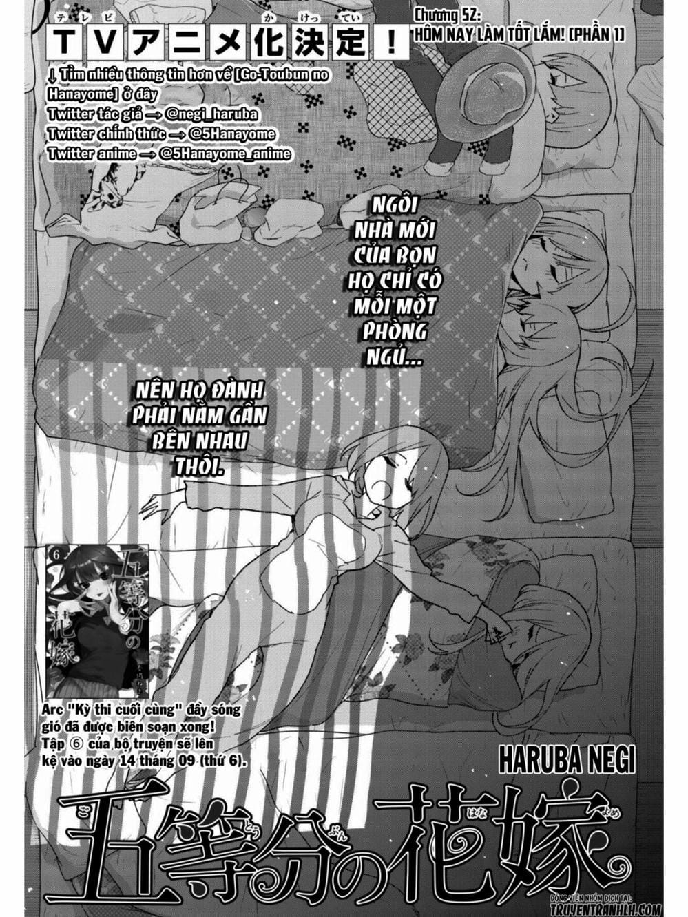 Truyện Tranh Nhà Có 5 Nàng Dâu - Gotoubun No Hanayome trang 6