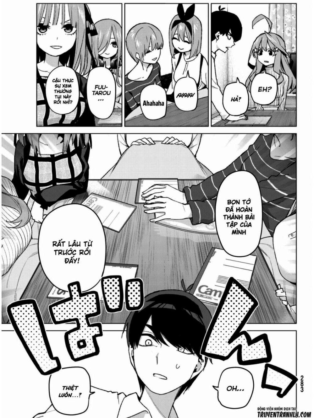 Truyện Tranh Nhà Có 5 Nàng Dâu - Gotoubun No Hanayome trang 6