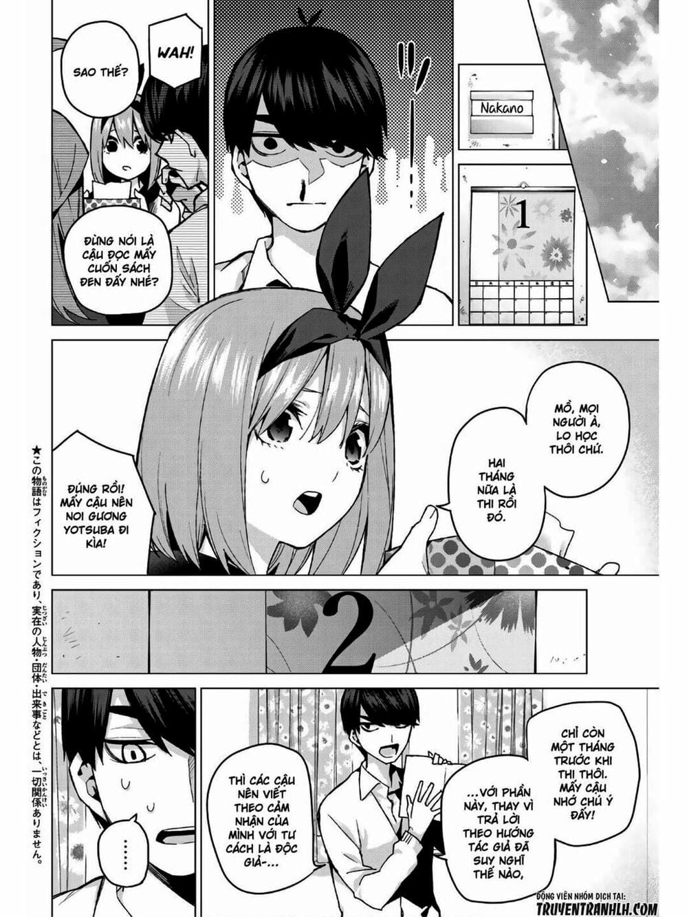 Truyện Tranh Nhà Có 5 Nàng Dâu - Gotoubun No Hanayome trang 6