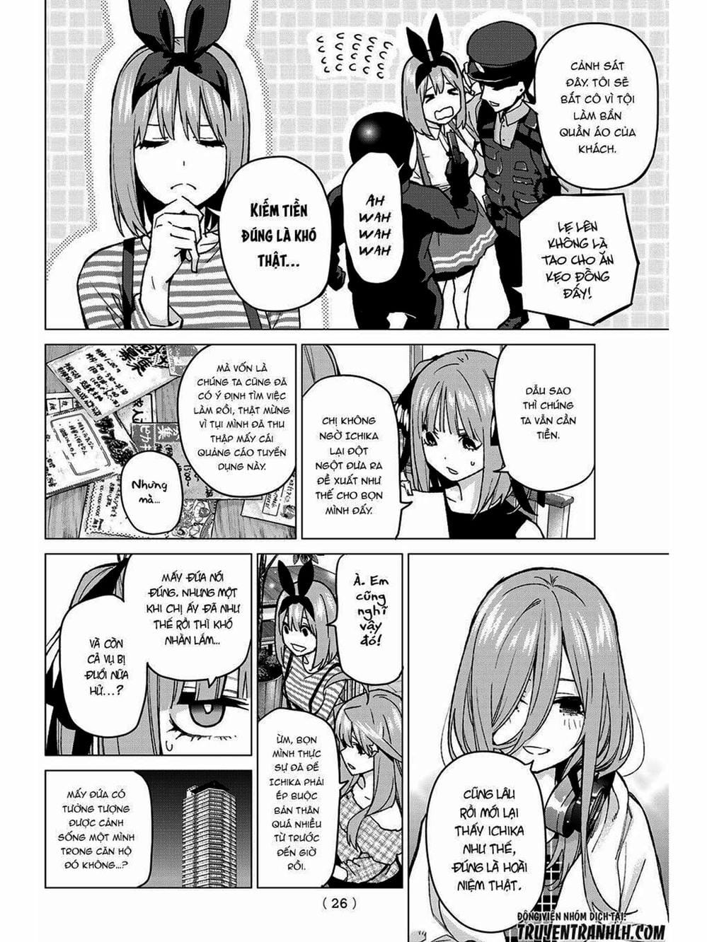 Truyện Tranh Nhà Có 5 Nàng Dâu - Gotoubun No Hanayome trang 6