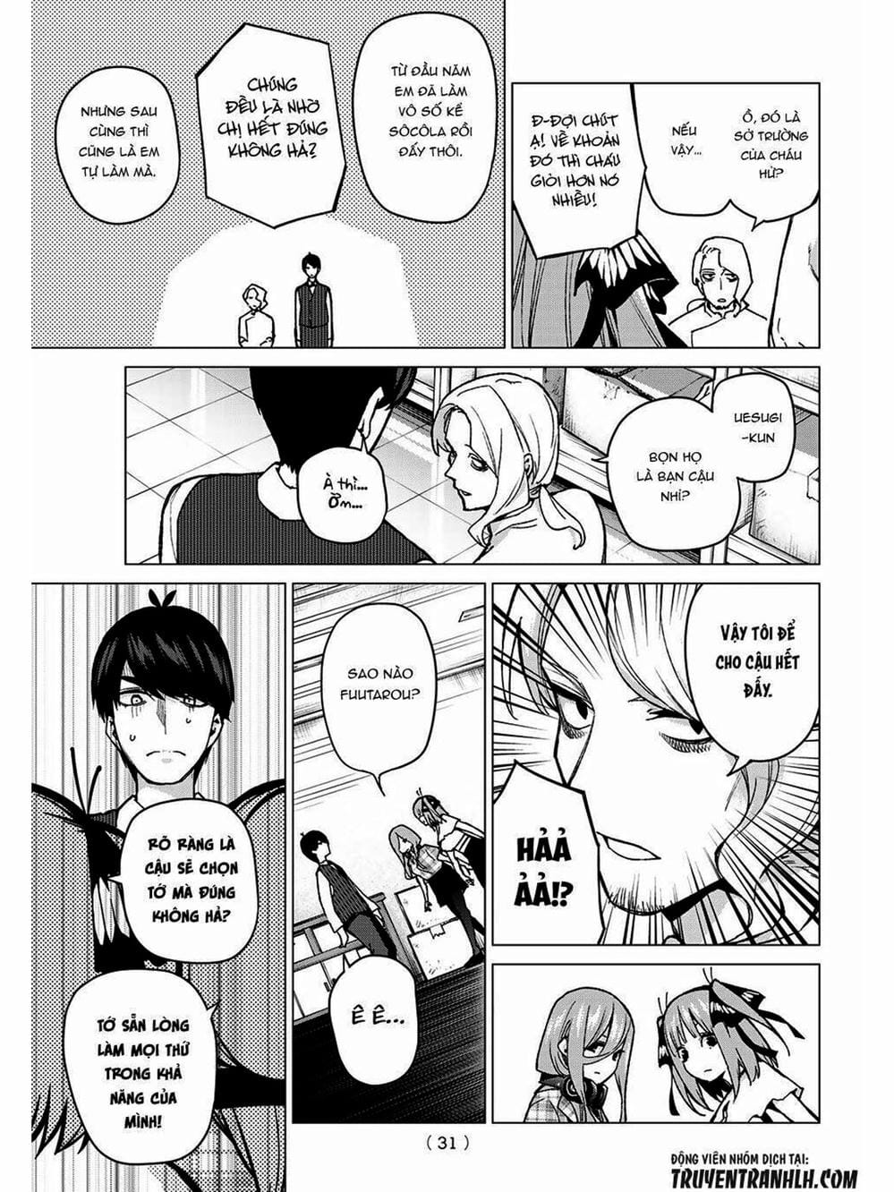 Truyện Tranh Nhà Có 5 Nàng Dâu - Gotoubun No Hanayome trang 6