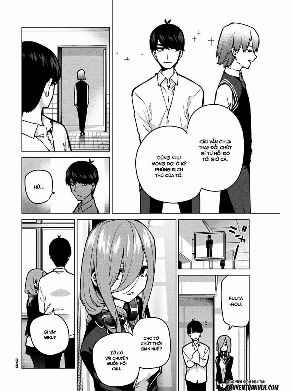 Truyện Tranh Nhà Có 5 Nàng Dâu - Gotoubun No Hanayome trang 6