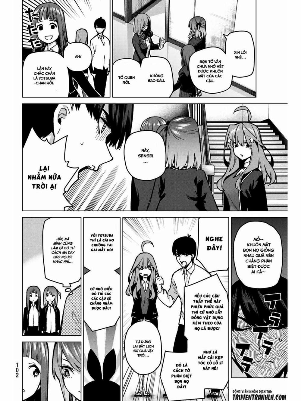 Truyện Tranh Nhà Có 5 Nàng Dâu - Gotoubun No Hanayome trang 6