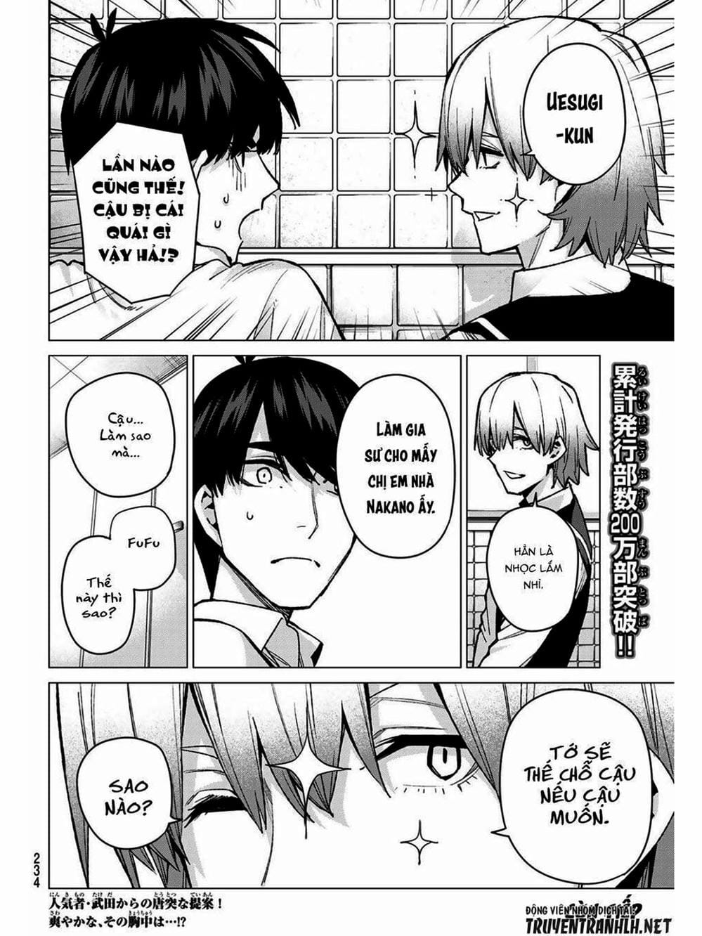 Truyện Tranh Nhà Có 5 Nàng Dâu - Gotoubun No Hanayome trang 6