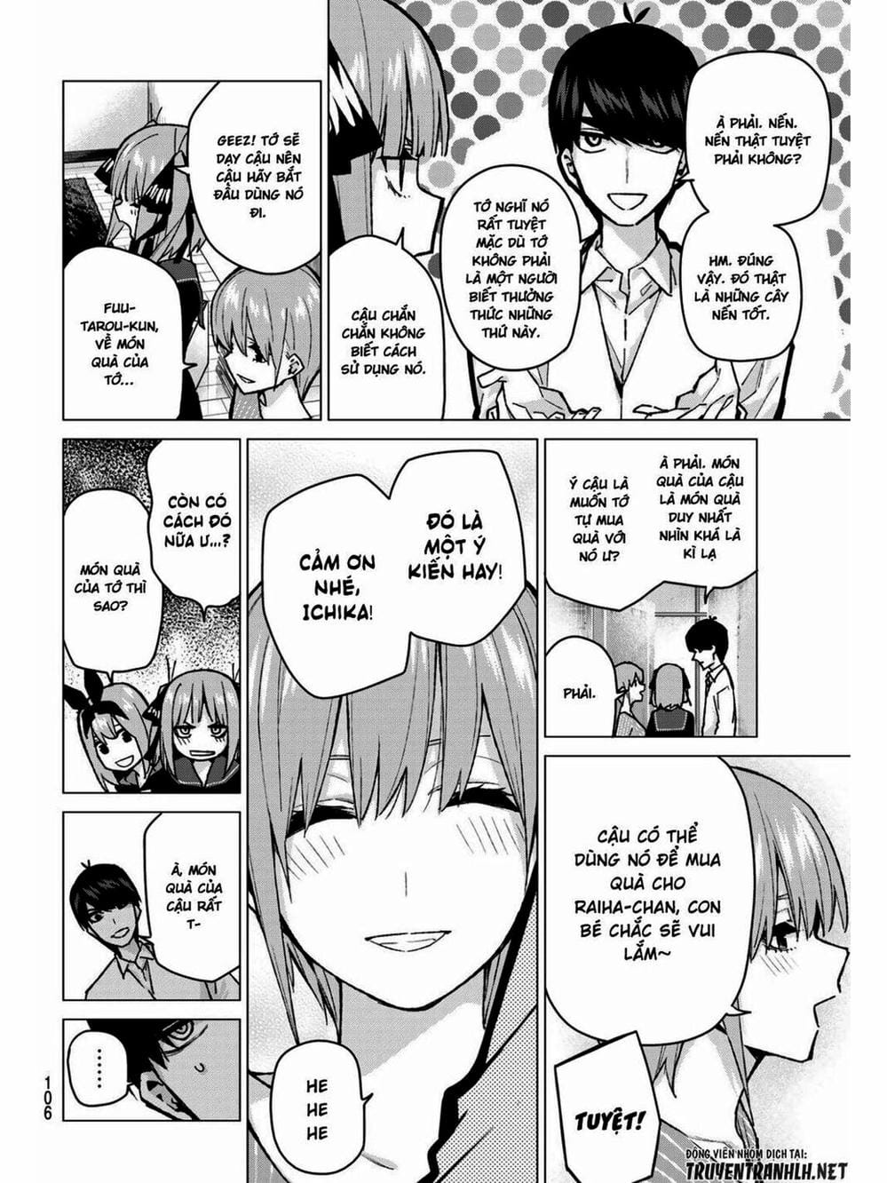 Truyện Tranh Nhà Có 5 Nàng Dâu - Gotoubun No Hanayome trang 6