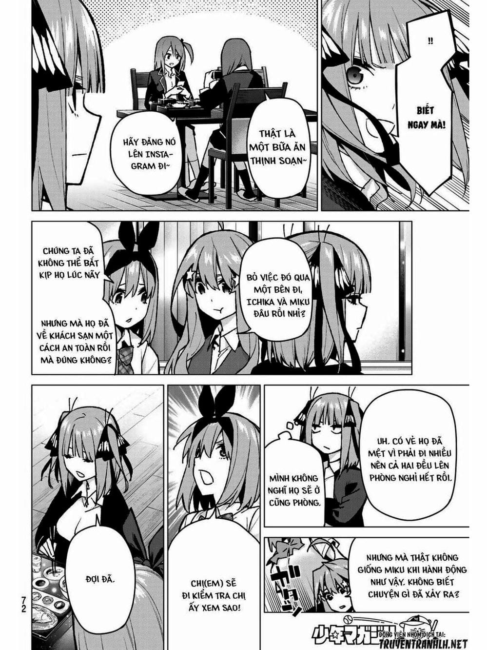 Truyện Tranh Nhà Có 5 Nàng Dâu - Gotoubun No Hanayome trang 6