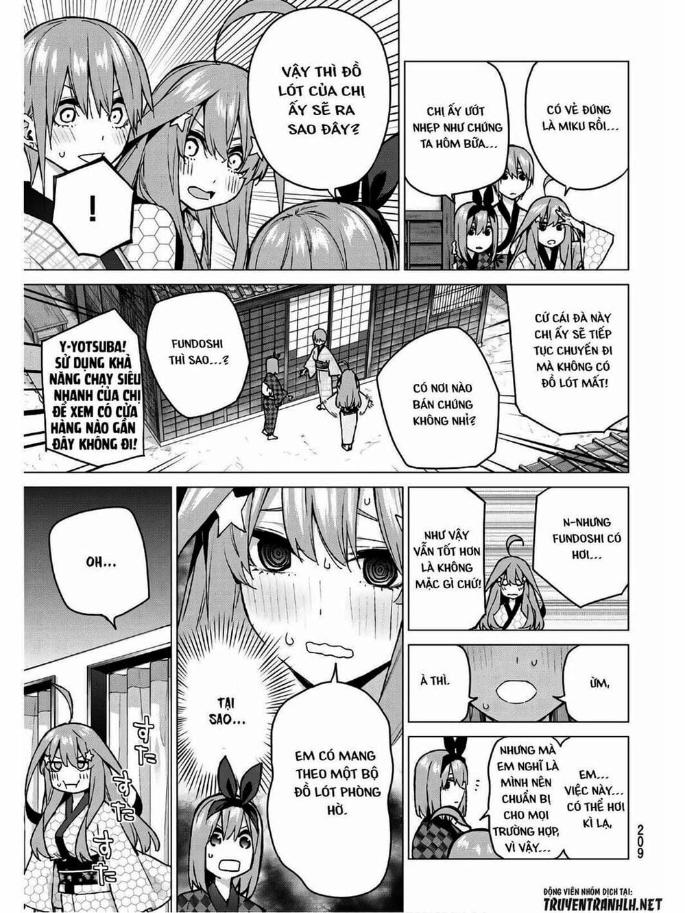 Truyện Tranh Nhà Có 5 Nàng Dâu - Gotoubun No Hanayome trang 6