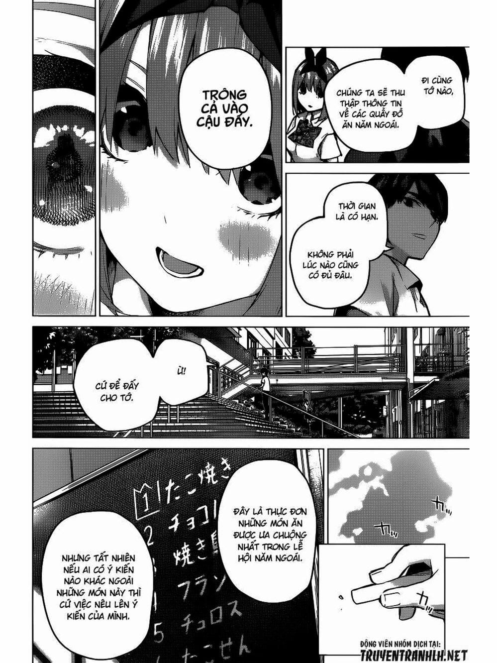 Truyện Tranh Nhà Có 5 Nàng Dâu - Gotoubun No Hanayome trang 6