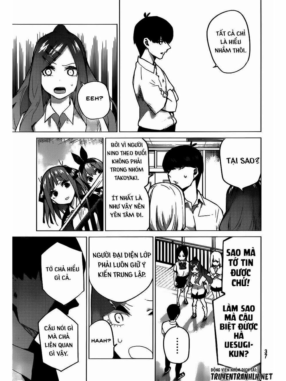 Truyện Tranh Nhà Có 5 Nàng Dâu - Gotoubun No Hanayome trang 6