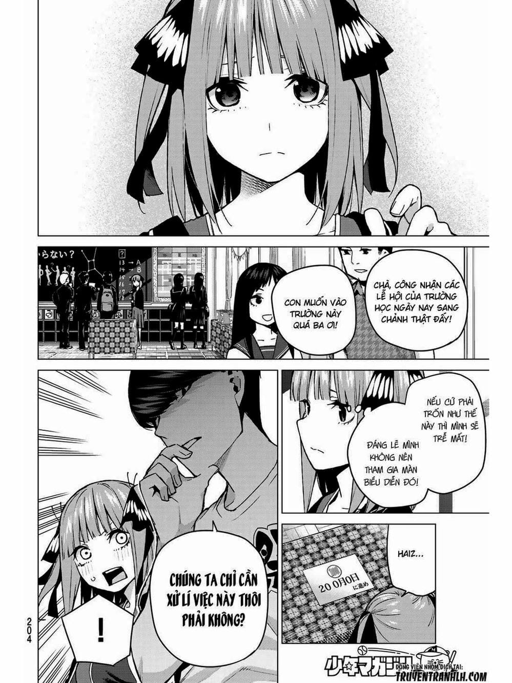 Truyện Tranh Nhà Có 5 Nàng Dâu - Gotoubun No Hanayome trang 6