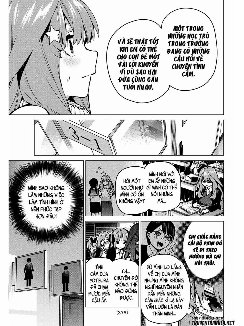 Truyện Tranh Nhà Có 5 Nàng Dâu - Gotoubun No Hanayome trang 6