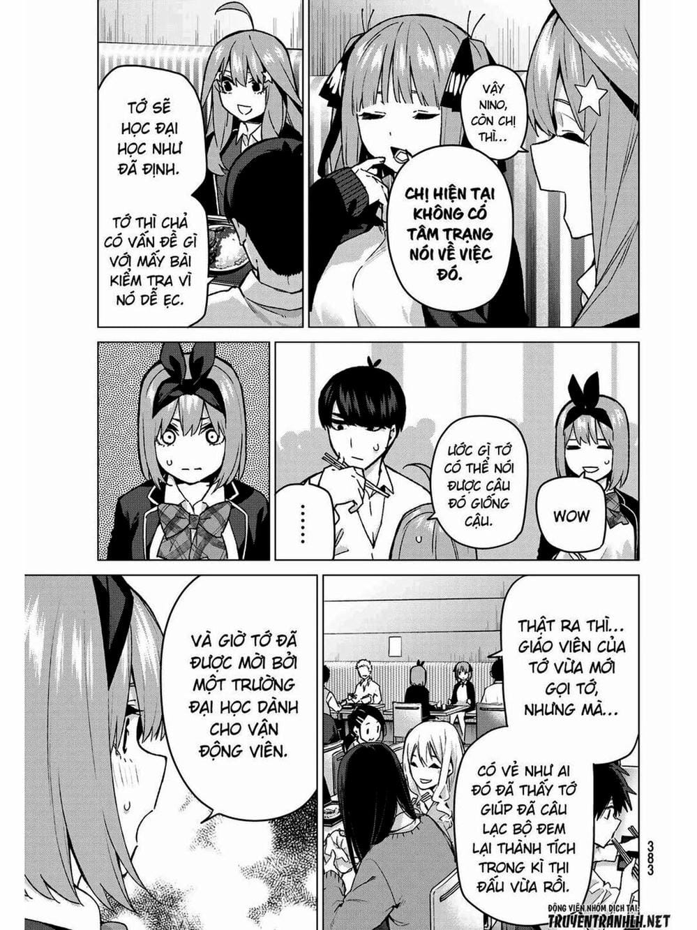 Truyện Tranh Nhà Có 5 Nàng Dâu - Gotoubun No Hanayome trang 6