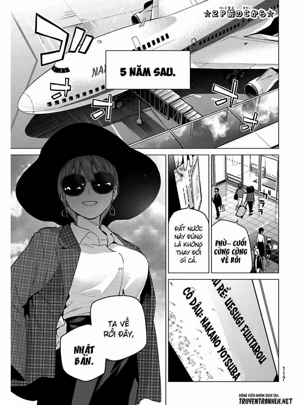 Truyện Tranh Nhà Có 5 Nàng Dâu - Gotoubun No Hanayome trang 6