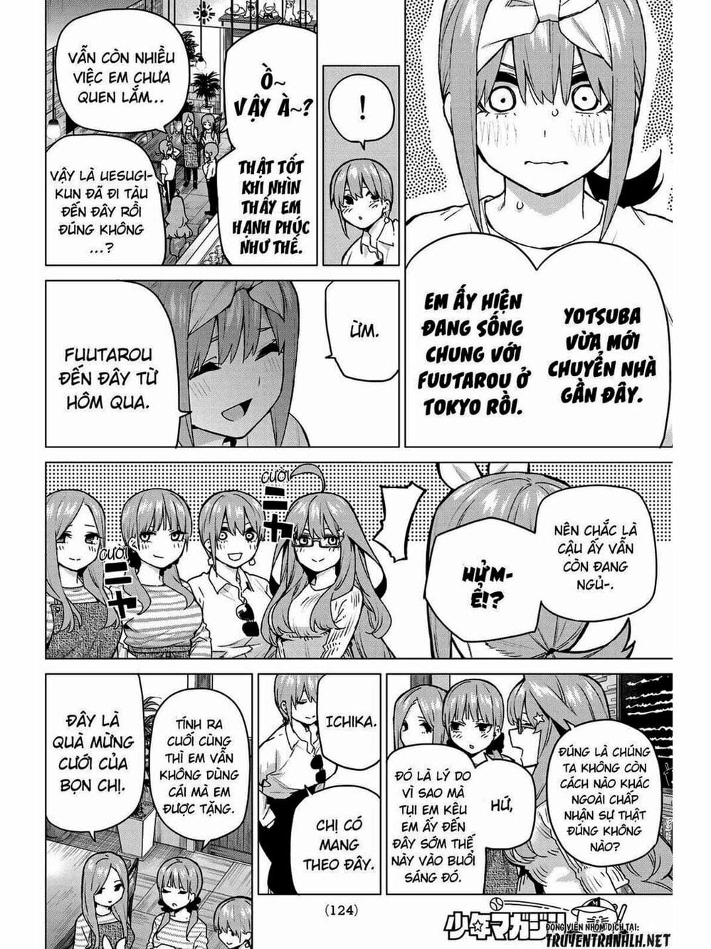 Truyện Tranh Nhà Có 5 Nàng Dâu - Gotoubun No Hanayome trang 6