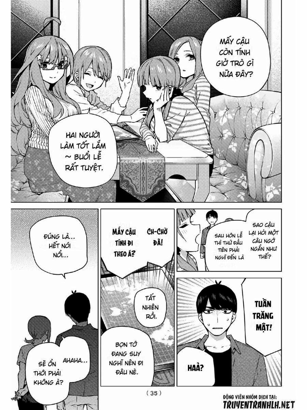 Truyện Tranh Nhà Có 5 Nàng Dâu - Gotoubun No Hanayome trang 6