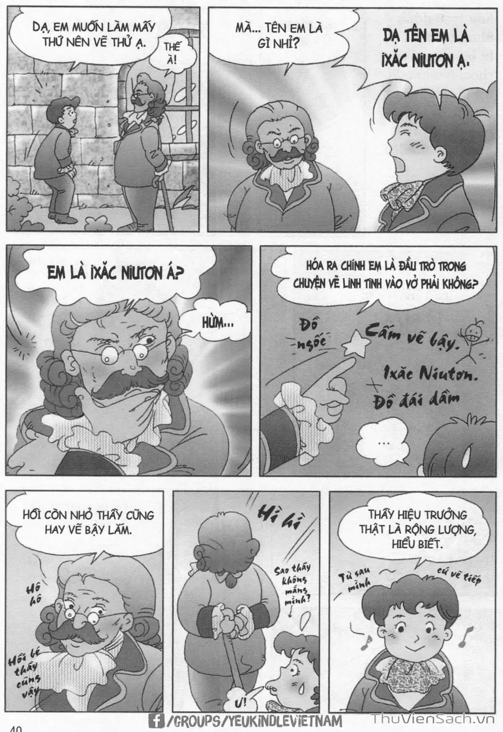 Truyện Tranh Danh Nhân Thế Giới - Niuton trang 2