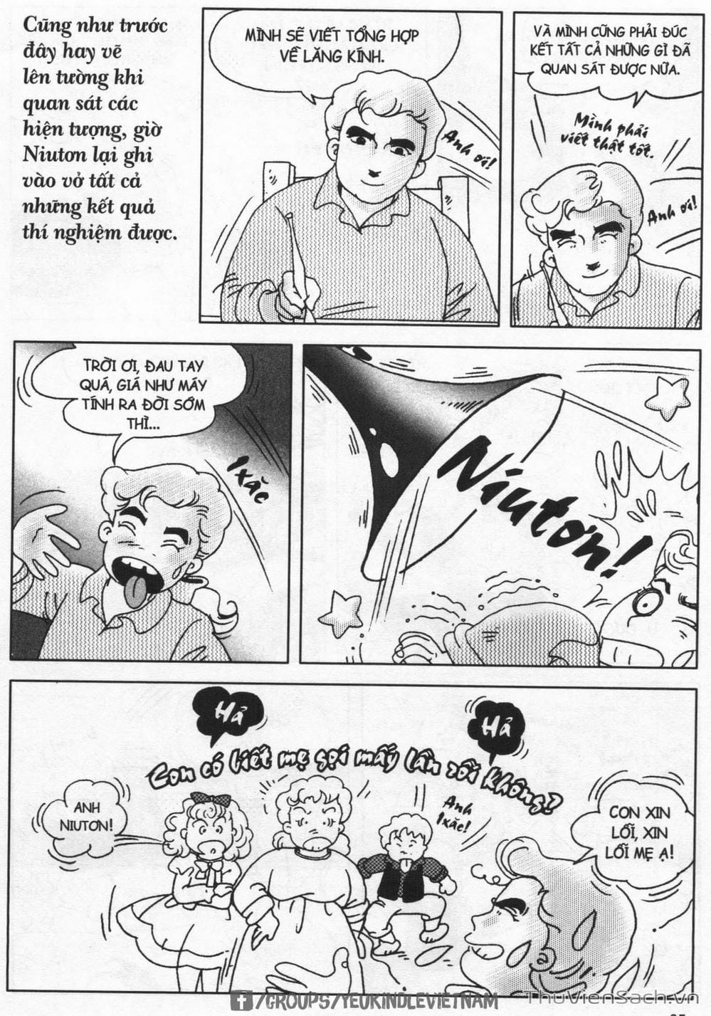 Truyện Tranh Danh Nhân Thế Giới - Niuton trang 2